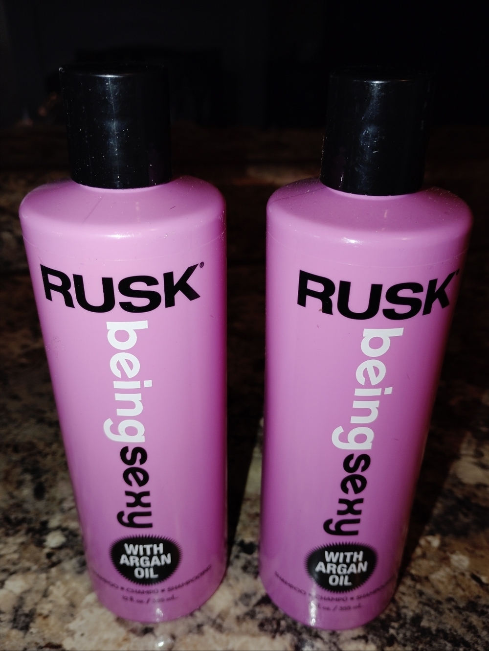 Rusk Being Sexy Shampoo Set with Argan Oil - Pink Set 2 New - Picture 3 of 4